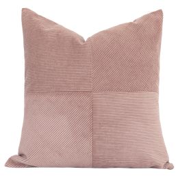 Nordic Ins Dirty Pink Splicing Pillow