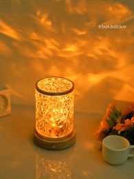 Rotating Water Ripple Small Night Light Bedroom Headboard Romantic Atmosphere