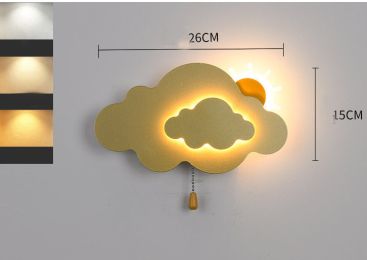 Cloud Children's Room Wall Cartoon Bedside Eye Protection Lamp