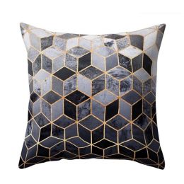 Geometric Polyester Fiber Pillow Cover