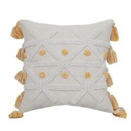 Embroidered Tufted Embroidered Pillowcase