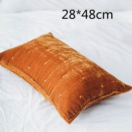 High Appearance Level Retro Brocade Throw Pillow Waist Pillow Back Pillow Cover