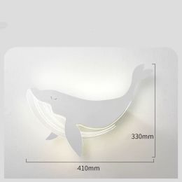 Creative Whale Background Wall Decoration Net Red Bedside Small Lamp