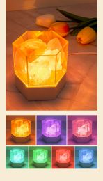 Creative Gift Girl Bedroom Salt Stone Night Light