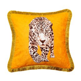 Fashion Leopard Sofa Waist Cushion Tide Brand Pillowcase